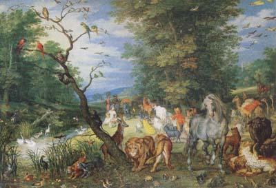 BRUEGHEL, Jan the Elder The Animals entering thte Ark (mk08)